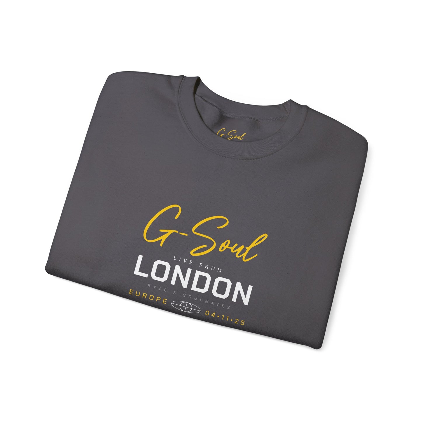 Time Concert Europe Tour Charcoal Unisex Crewneck Sweatshirt