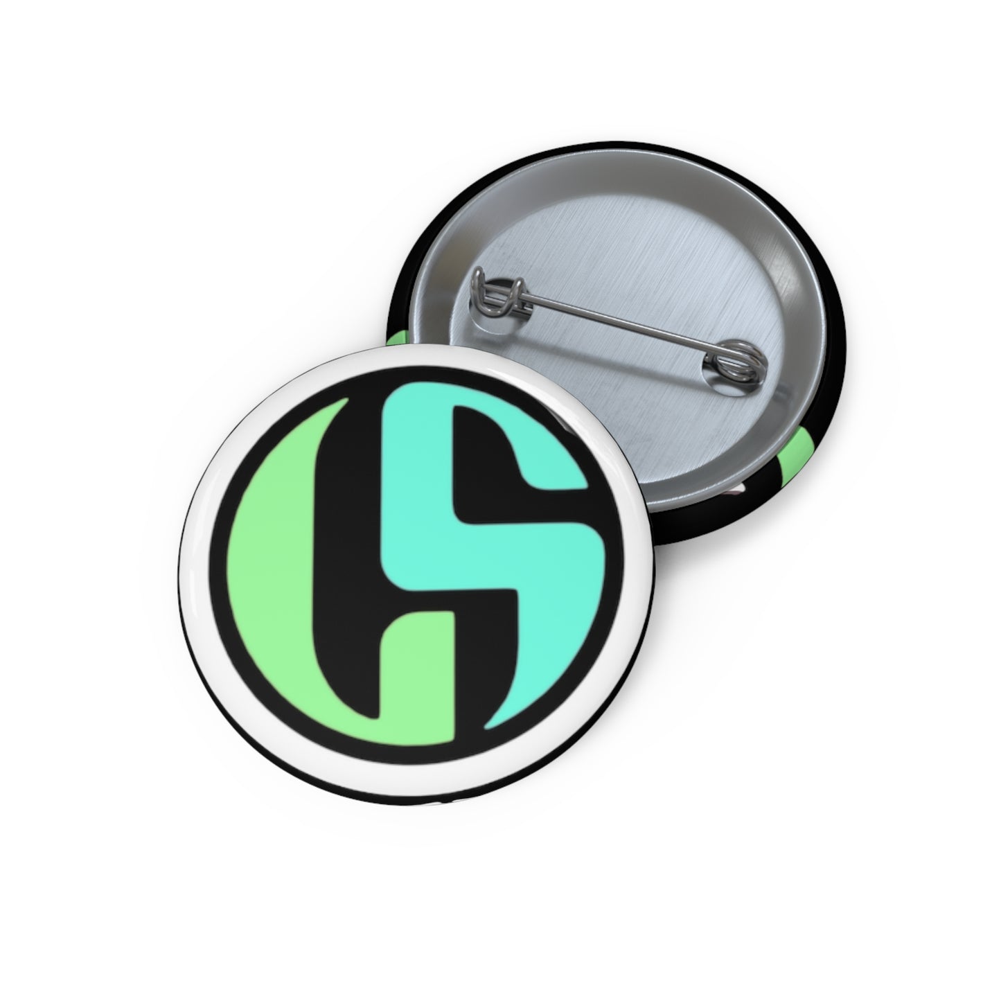 GS Lime Grn, Teal, Blk, Wht Pin Buttons