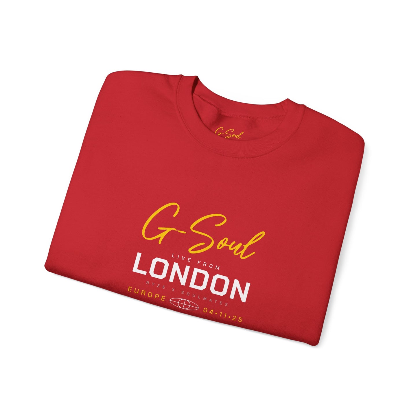 Time Concert Europe Tour Red Unisex Crewneck Sweatshirt