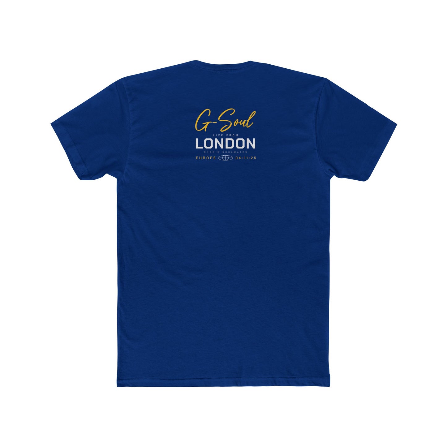 London Time Royal Blue Unisex Crew Tee
