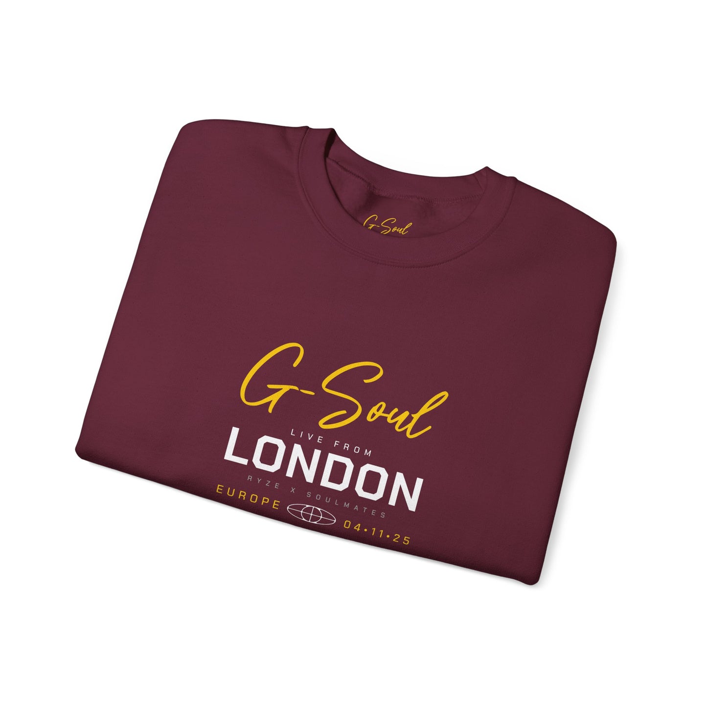 Time Concert Europe Tour Maroon Unisex Crewneck Sweatshirt