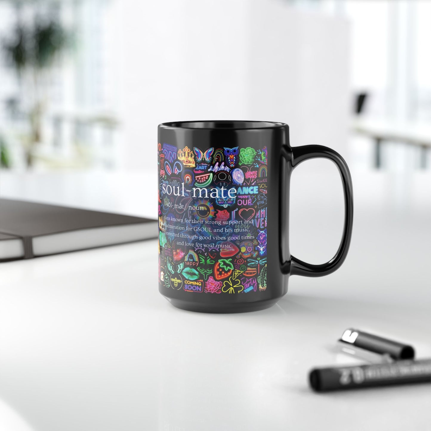 Black Mug, 15oz