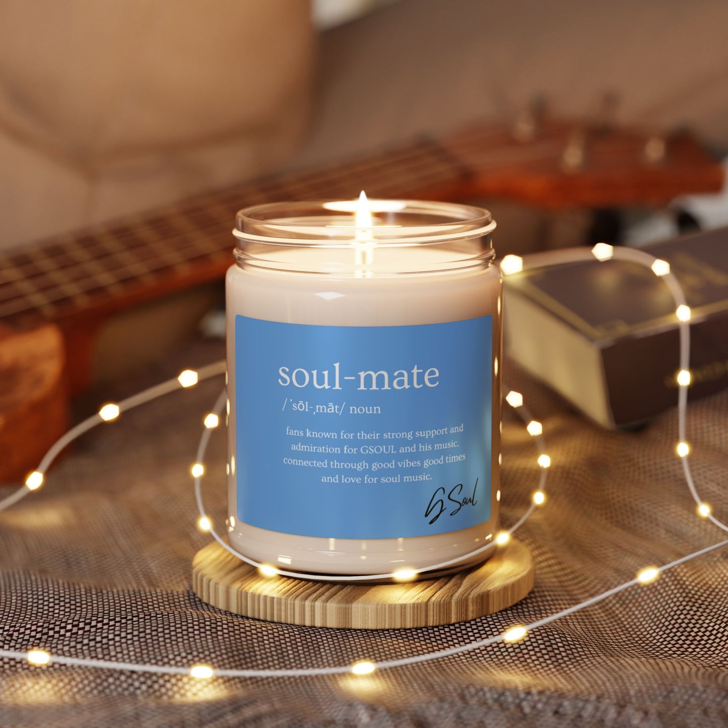 soul-mate definition Blk Scented Soy Candle, 9oz