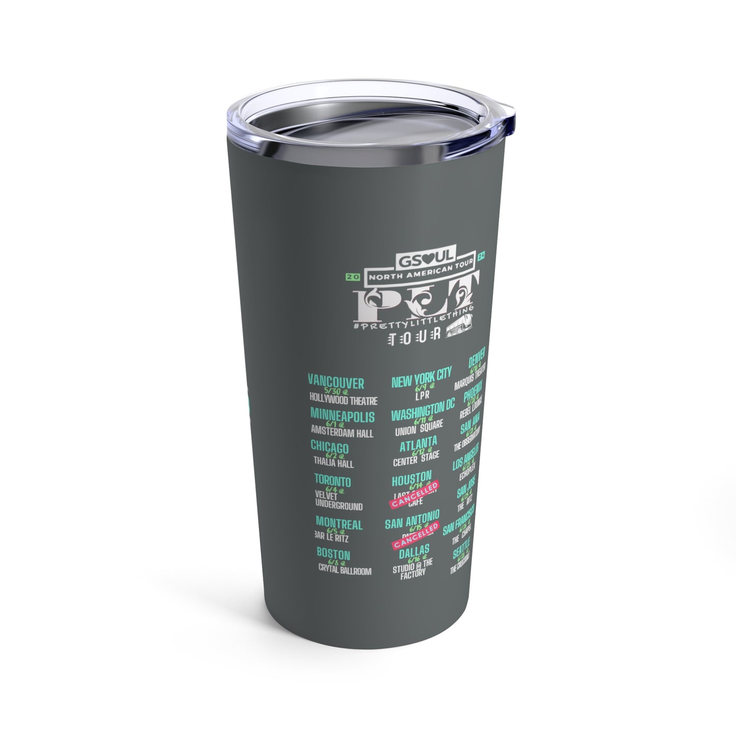 GS "PLT" Tour 2024 Tumbler 20 oz (Gray)