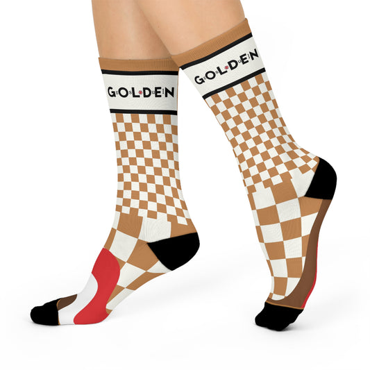 Mocha Cushioned Crew Socks