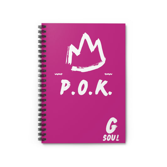 P.O.K. GSOUL Pink Spiral Notebook