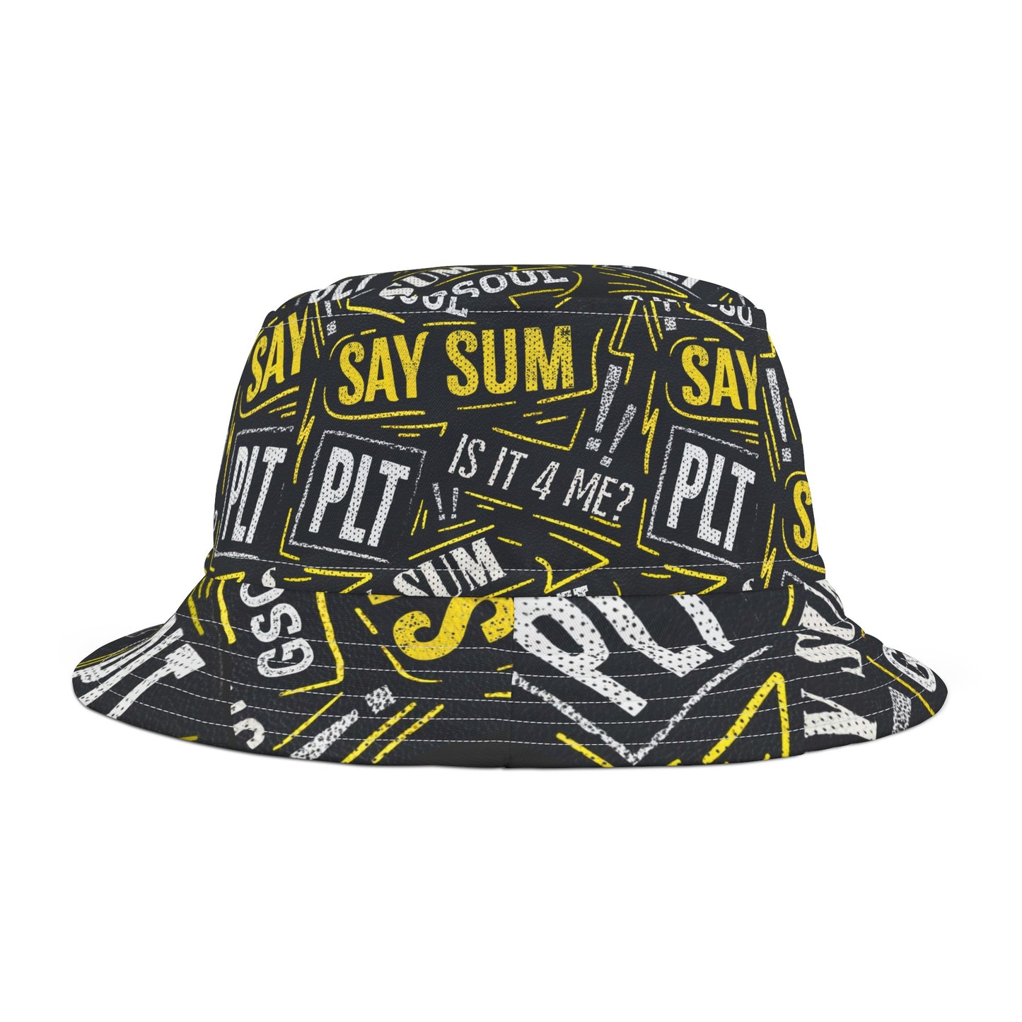 GSOUL PLT SAY SUM Black/YL Bucket Hat