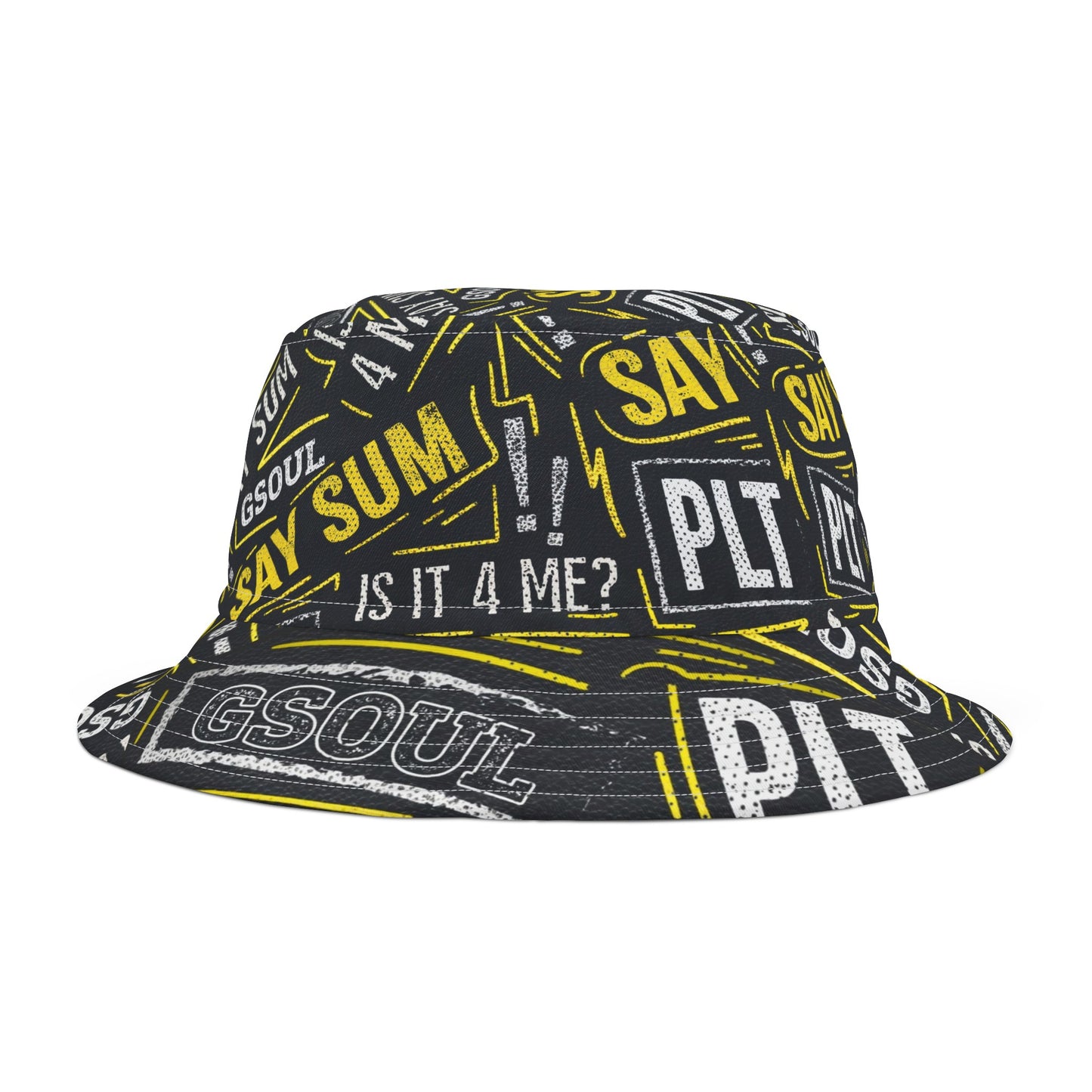 GSOUL PLT SAY SUM Black/YL Bucket Hat