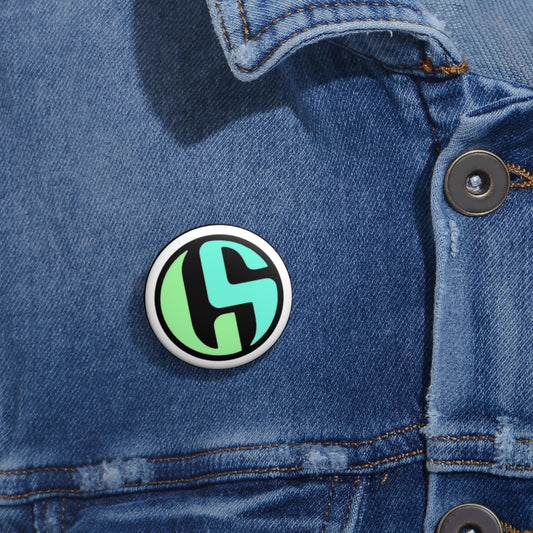 GS Lime Grn, Teal,  Blk, Wht Pin Buttons