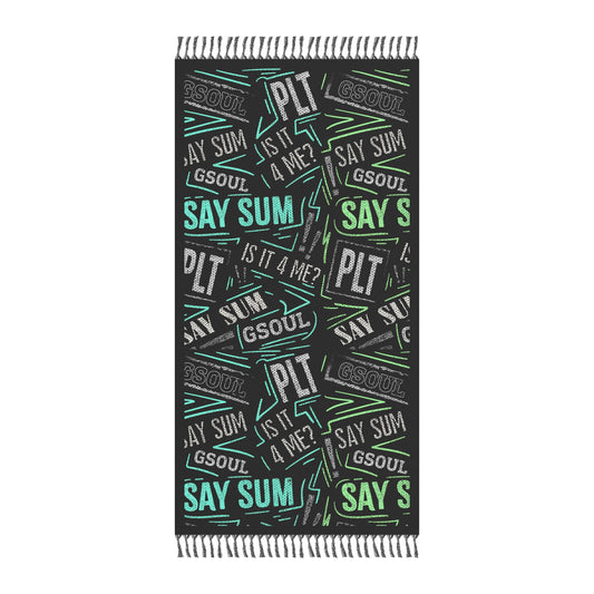 GSOUL PLT SAY SUM Blk/Lime Gr/Teal Beach Towel