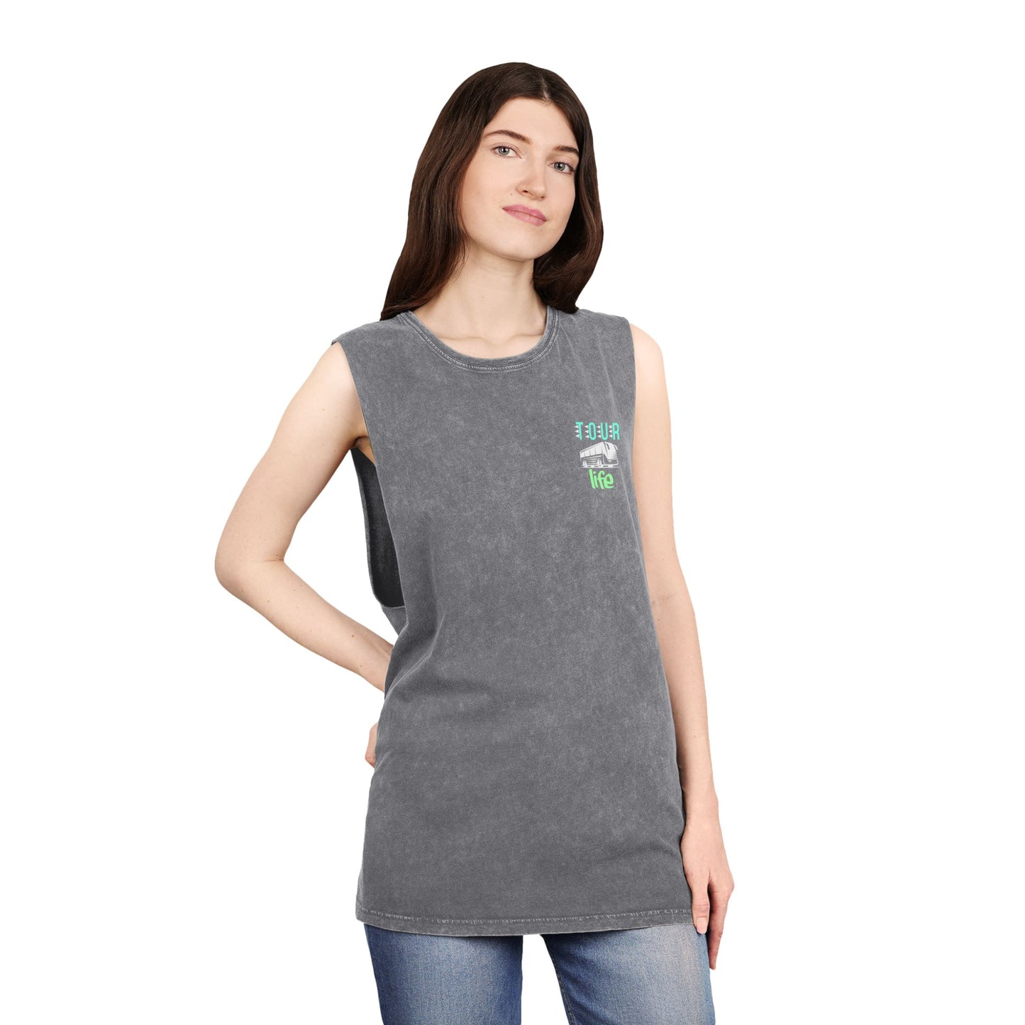 GSOUL PLT TOUR 2024 Unisex Stonewash Tank Top
