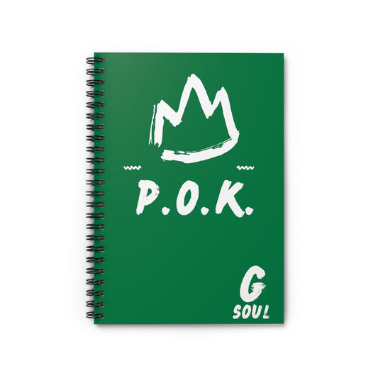 P.O.K. GSOUL Green Spiral Notebook