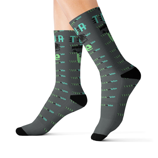 TOUR 🚌 life Dark Gray Socks