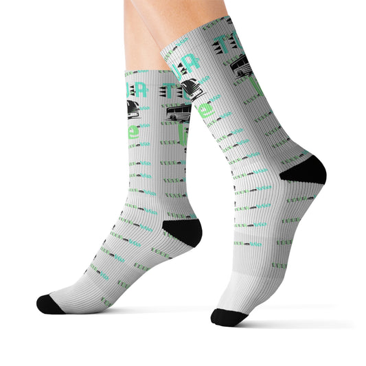 TOUR 🚌 life Charcoal Gray Socks