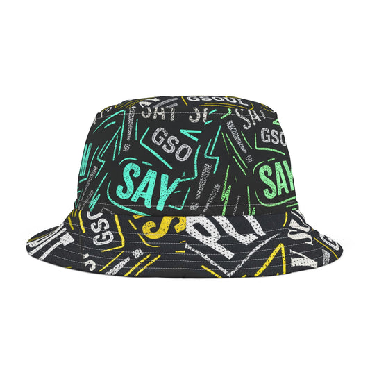 GSOUL PLT SAY SUM Black/Teal Bucket Hat