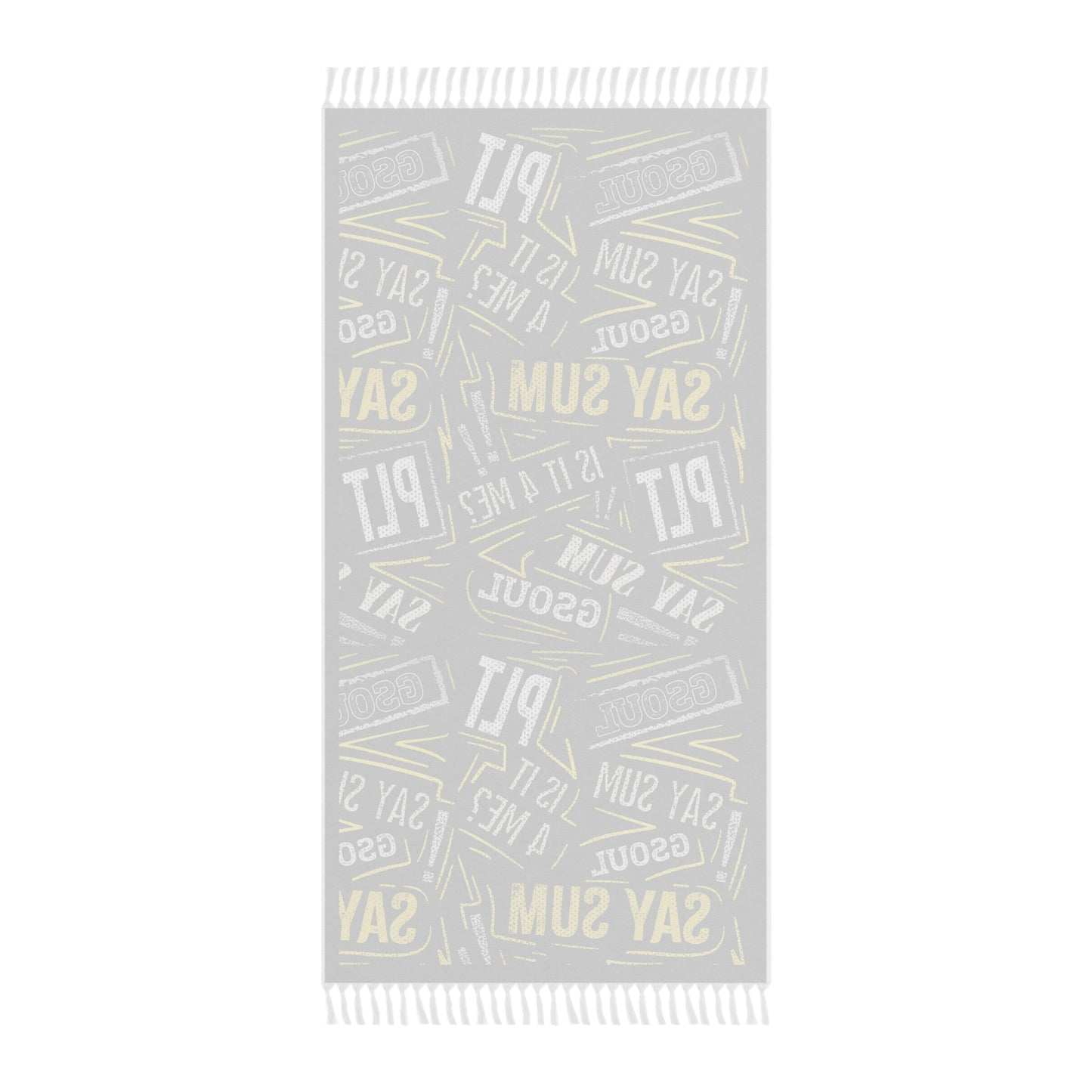 GSOUL PLT SAY SUM Blk/Yellow/White Beach Towel