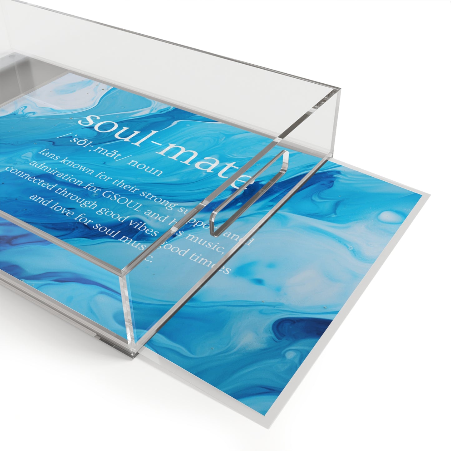 soul-mate definition wht Acrylic Serving Tray