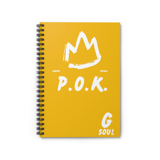 P.O.K. GSOUL Yellow Spiral Notebook