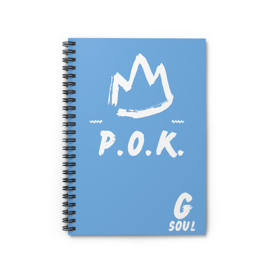 P.O.K. GSOUL Lt.Blue Spiral Notebook