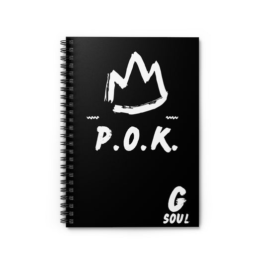 P.O.K. GSOUL Black Spiral Notebook